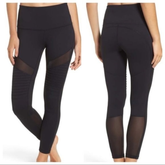 Zella Pants - Zella Black Moto High Rise Leggings